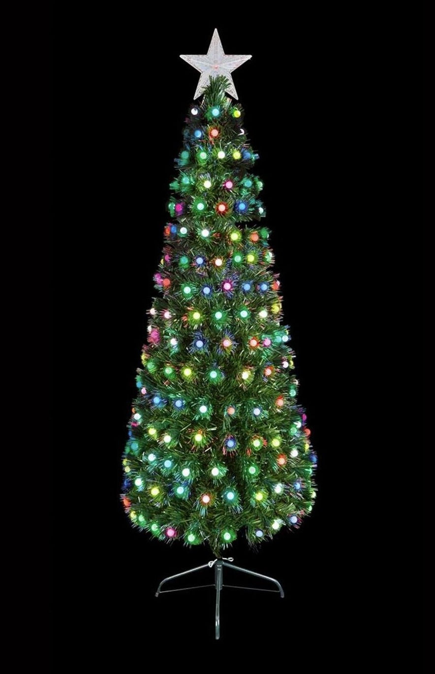 Premier Decorations 4ft Colour Changing Lights Christmas Tree - Green