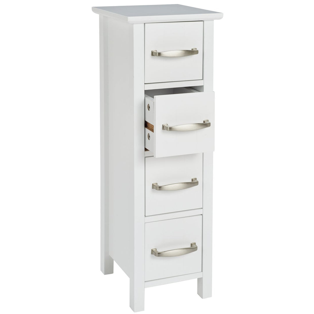 Home 4 Drawer Bathroom Drawer Unit - White