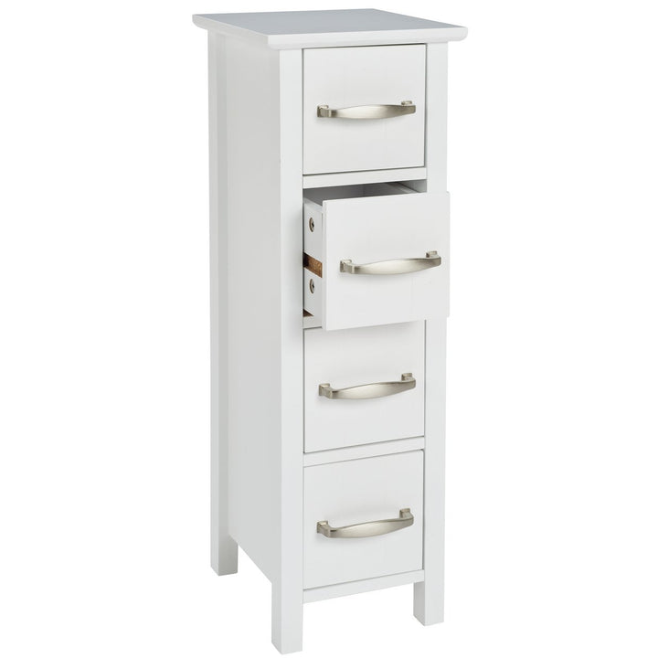 Home 4 Drawer Bathroom Drawer Unit - White