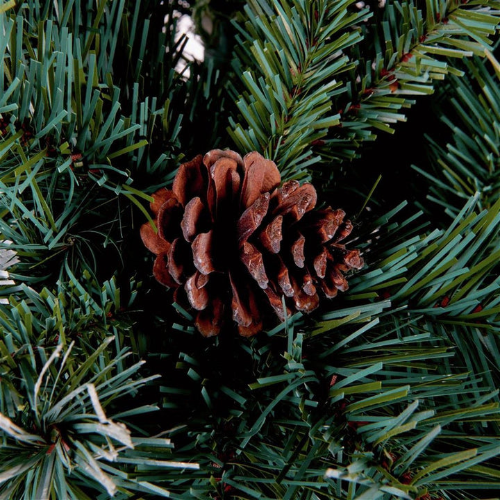 Premier Decorations 7ft Selwood Pine Christmas Tree With Cones - Green