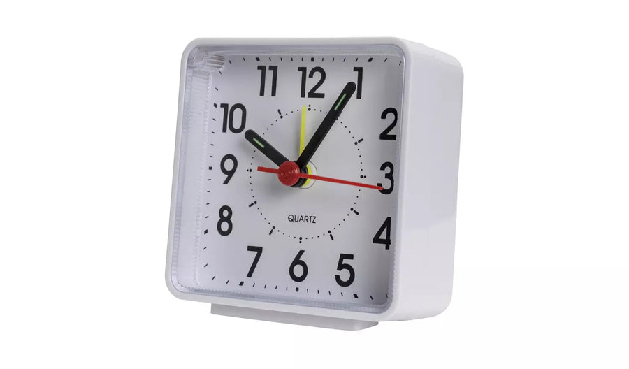 Habitat Analogue Alarm Clock - White