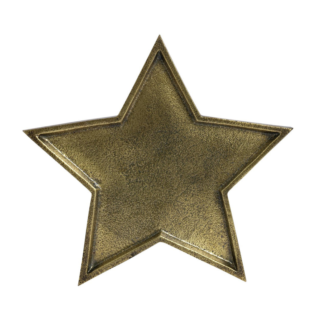 Home Christmas Star Tray - Gold