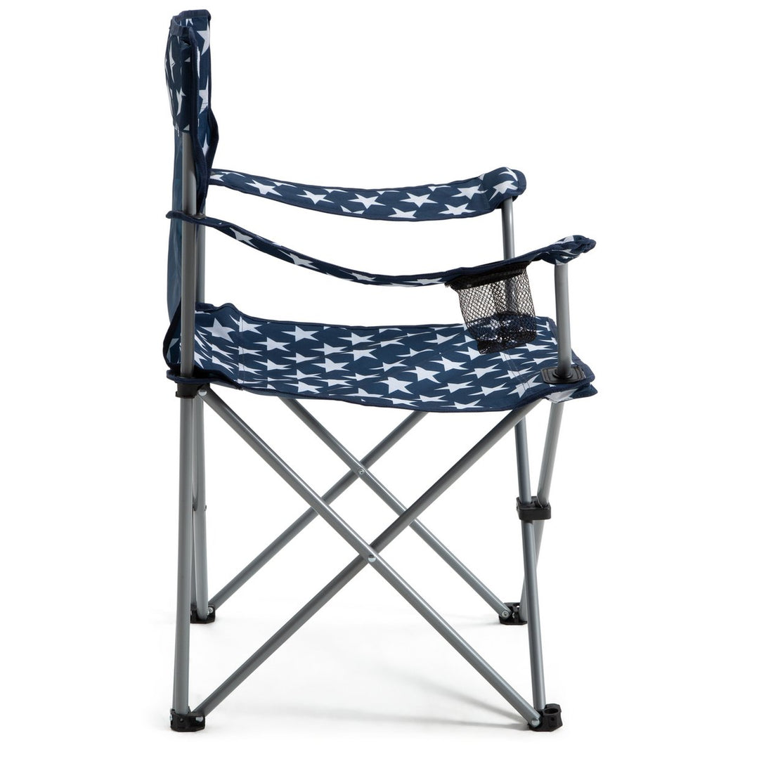 Pro Action Star Print Polyester Adults Folding Camping Chair