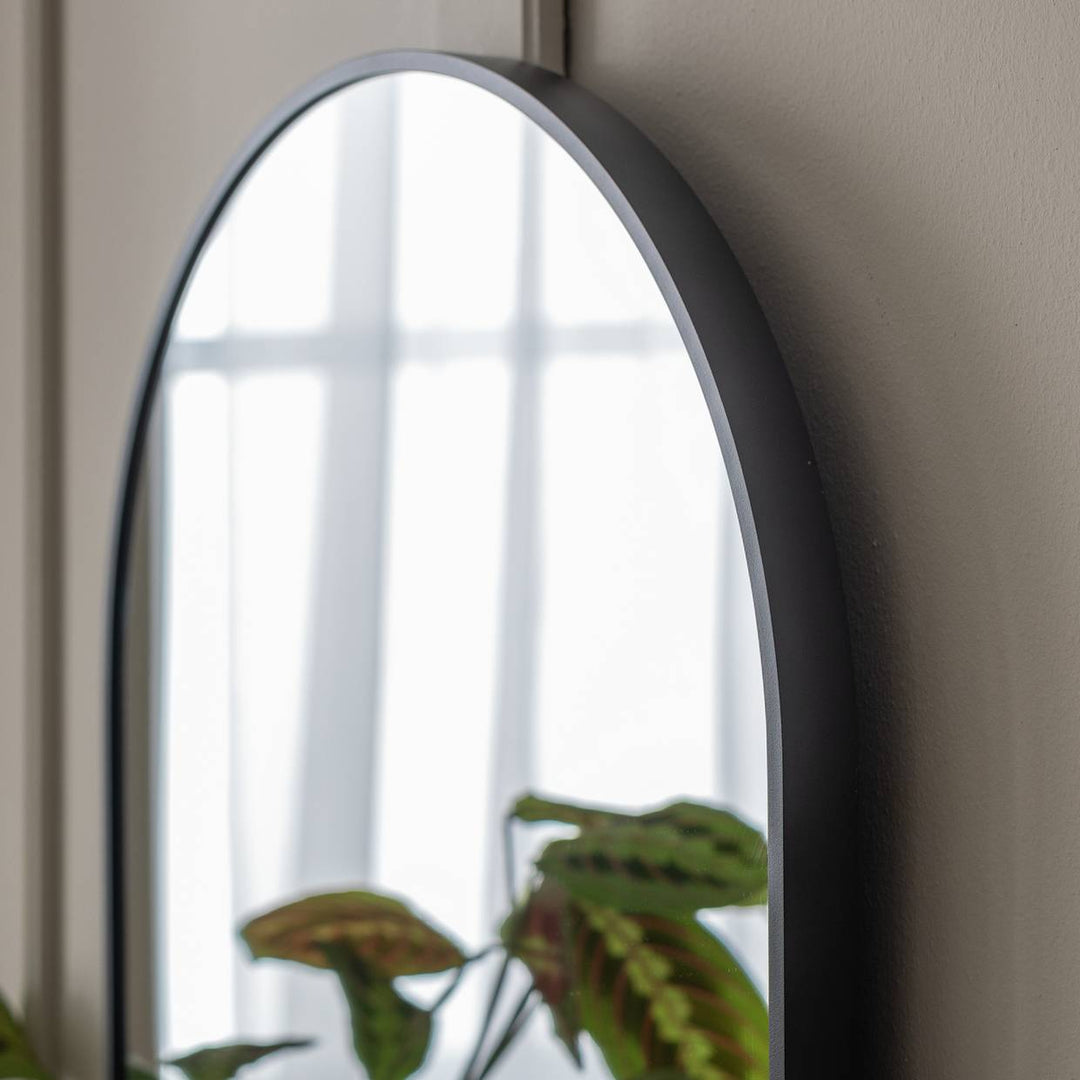 Habitat Black Arch Wall Mirror - 60 x 45cm