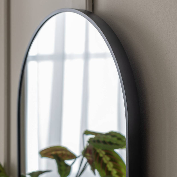 Habitat Black Arch Wall Mirror - 60 x 45cm