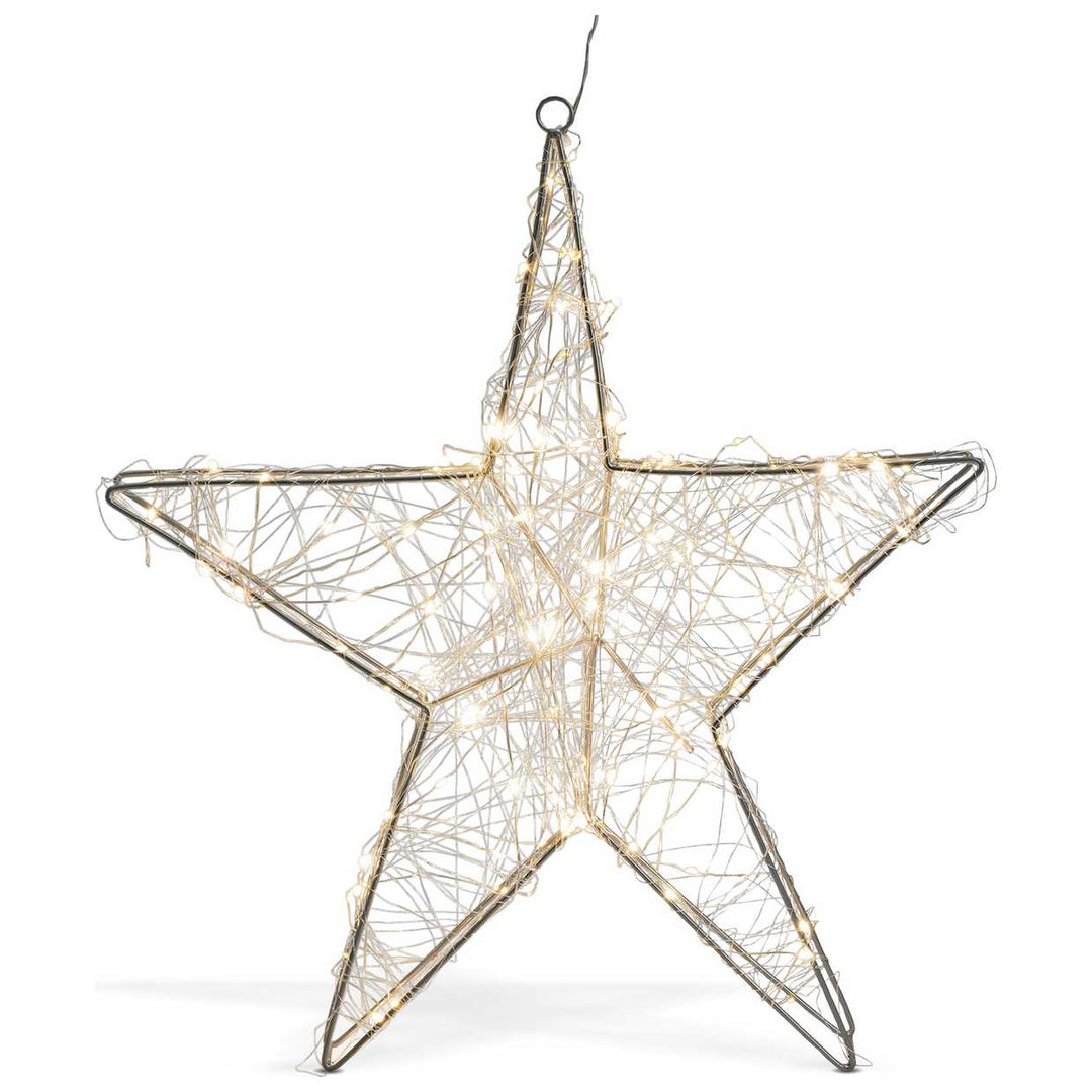 Habitat Warm White Star Shaped Christmas Light Wall Decoration