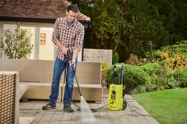 Ryobi RY130PWA 1600W 130bar Pressure Washer - Green