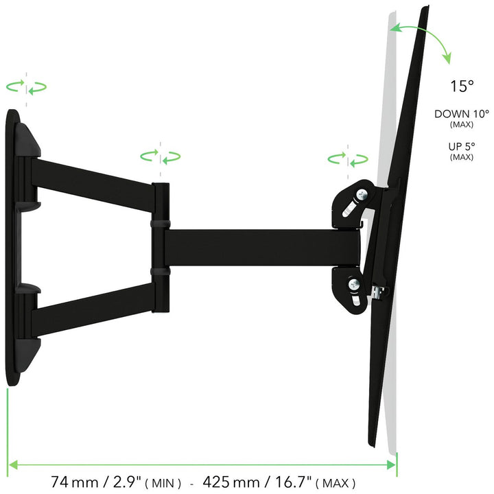 AVF Superior Multi-Position 40-85 Inch TV Wall Bracket