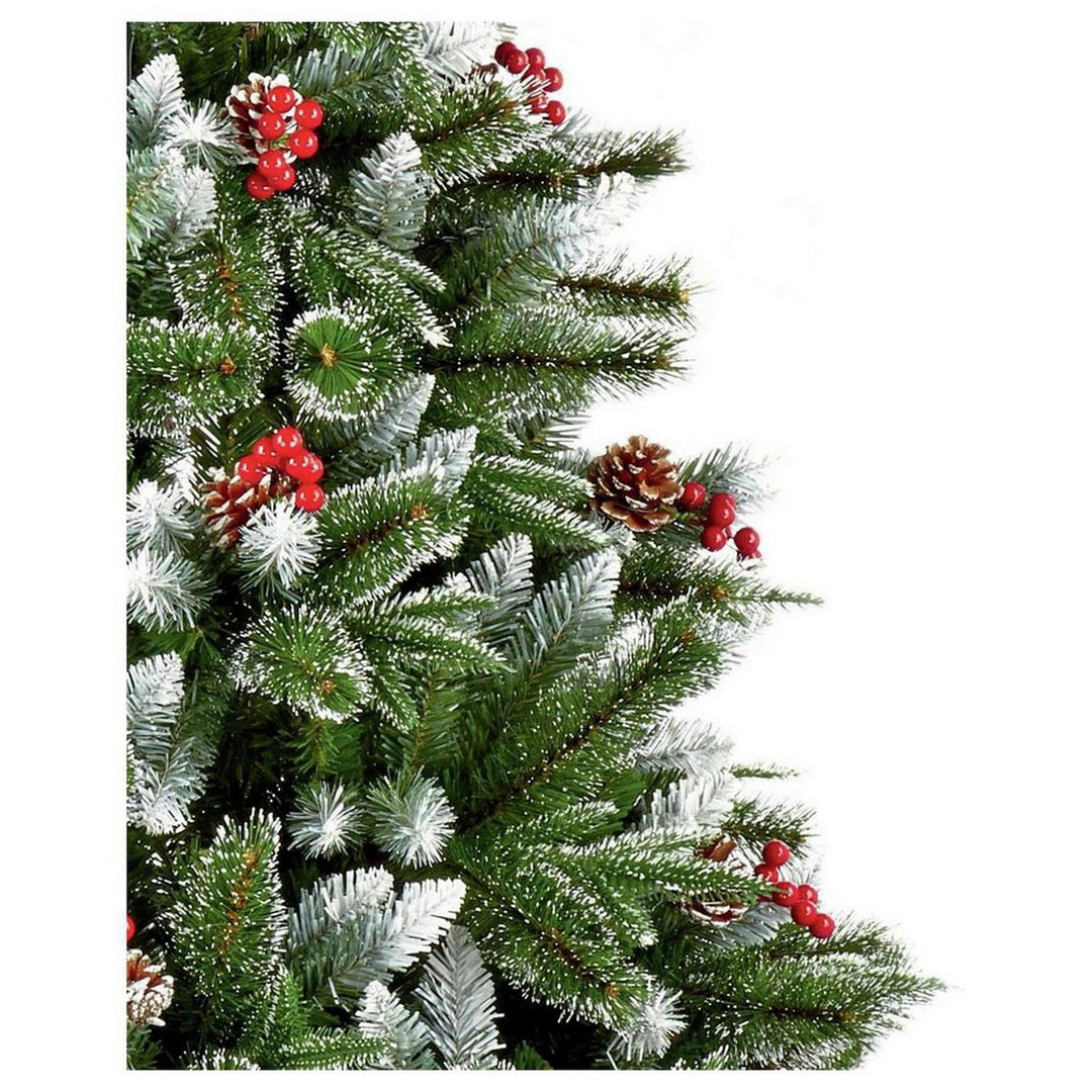 Premier Decorations 6ft New Jersey Spruce Berry & Cone Christmas Tree - Green