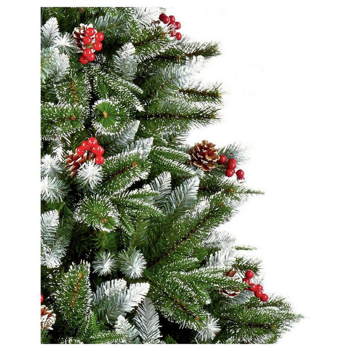Premier Decorations 6ft New Jersey Spruce Berry & Cone Christmas Tree - Green
