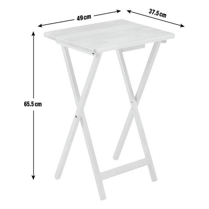 Home Single Folding Tray Table - Walnut