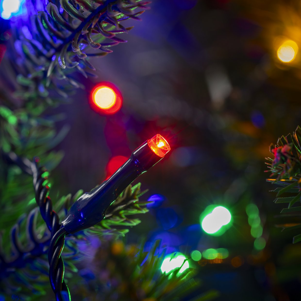 Home 480 Multi Colour LED Multi Function Christmas Tree Lights
