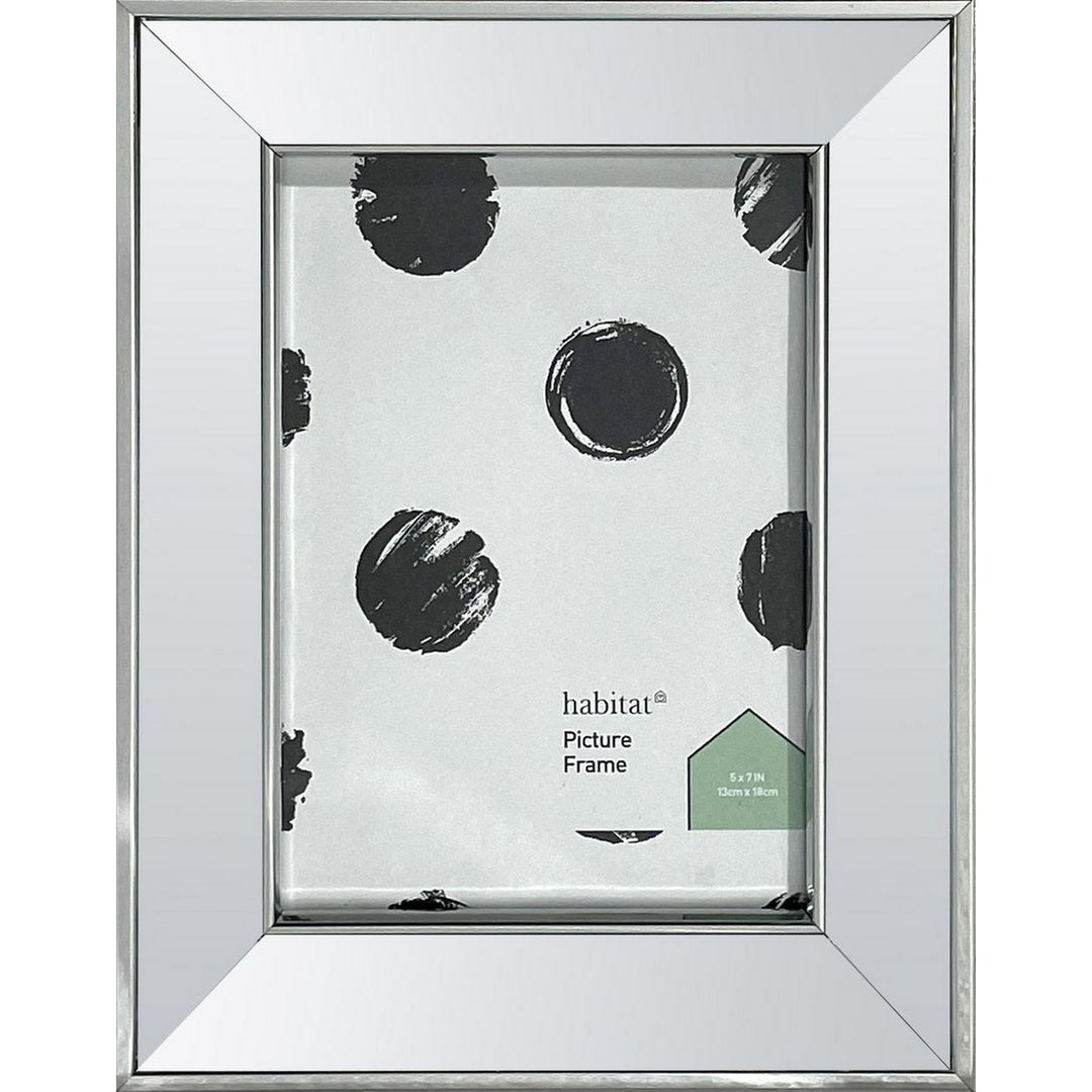 Habitat Silver Mirrored Picture Frame - 4" x 6"