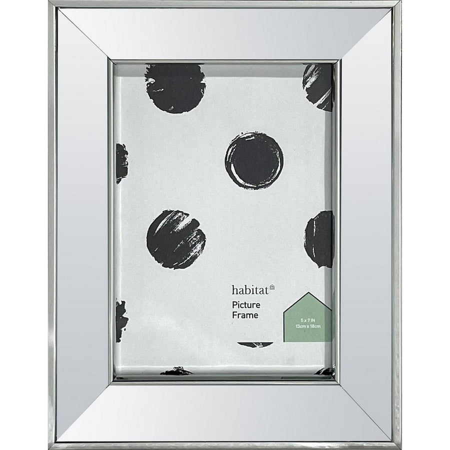 Habitat Silver Mirrored Picture Frame - 4" x 6"