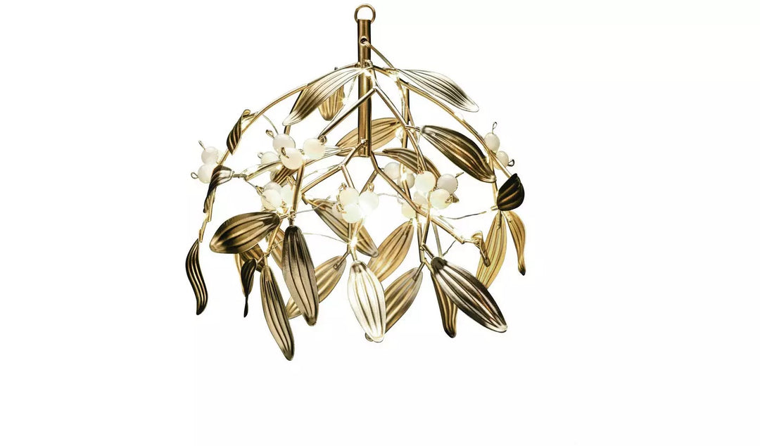 Home Light Up Metallic Mistletoe Christmas Decoration