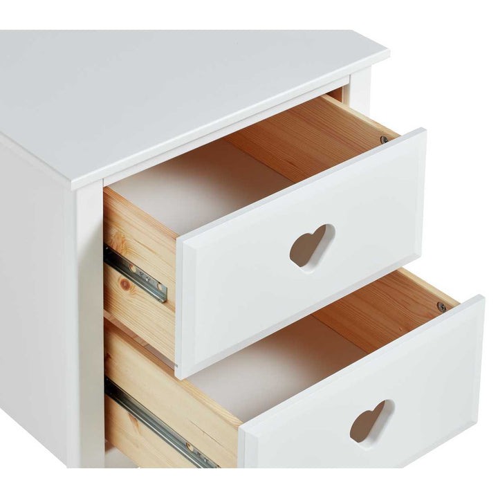 Home Kids Mia 2 Drawer Bedside Table - White