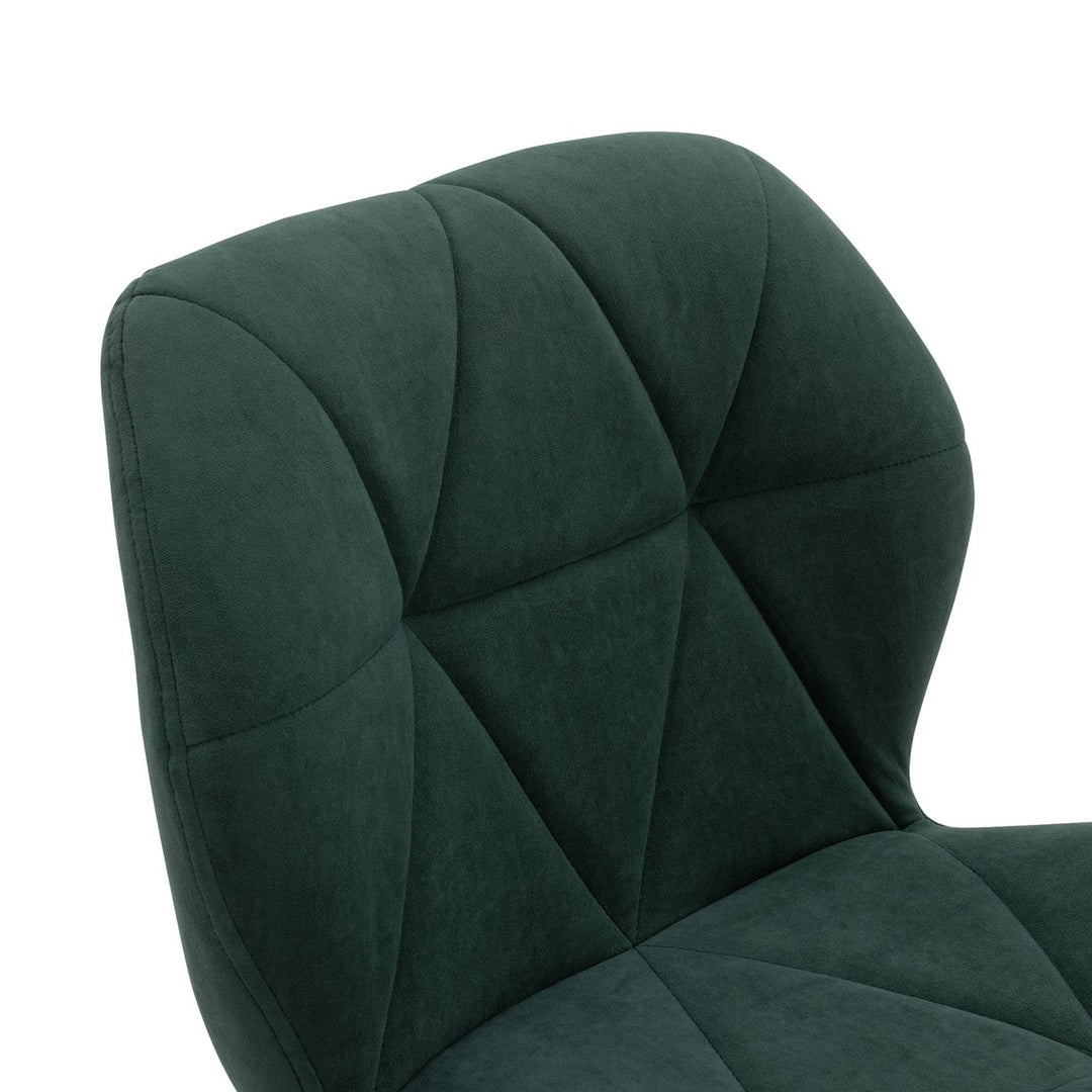 Home Boutique Velvet Office Chair - Green