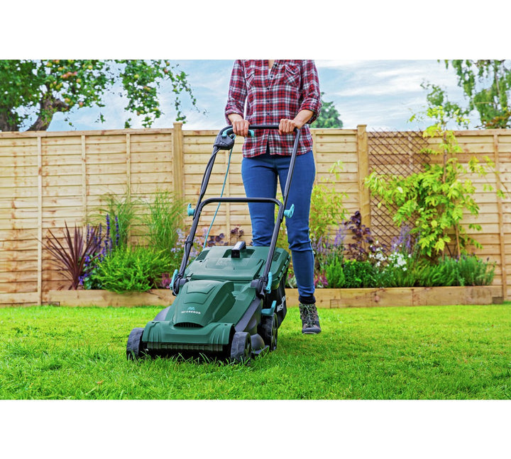 McGregor MER1434 34cm Corded Rotary Lawnmower - 1400W