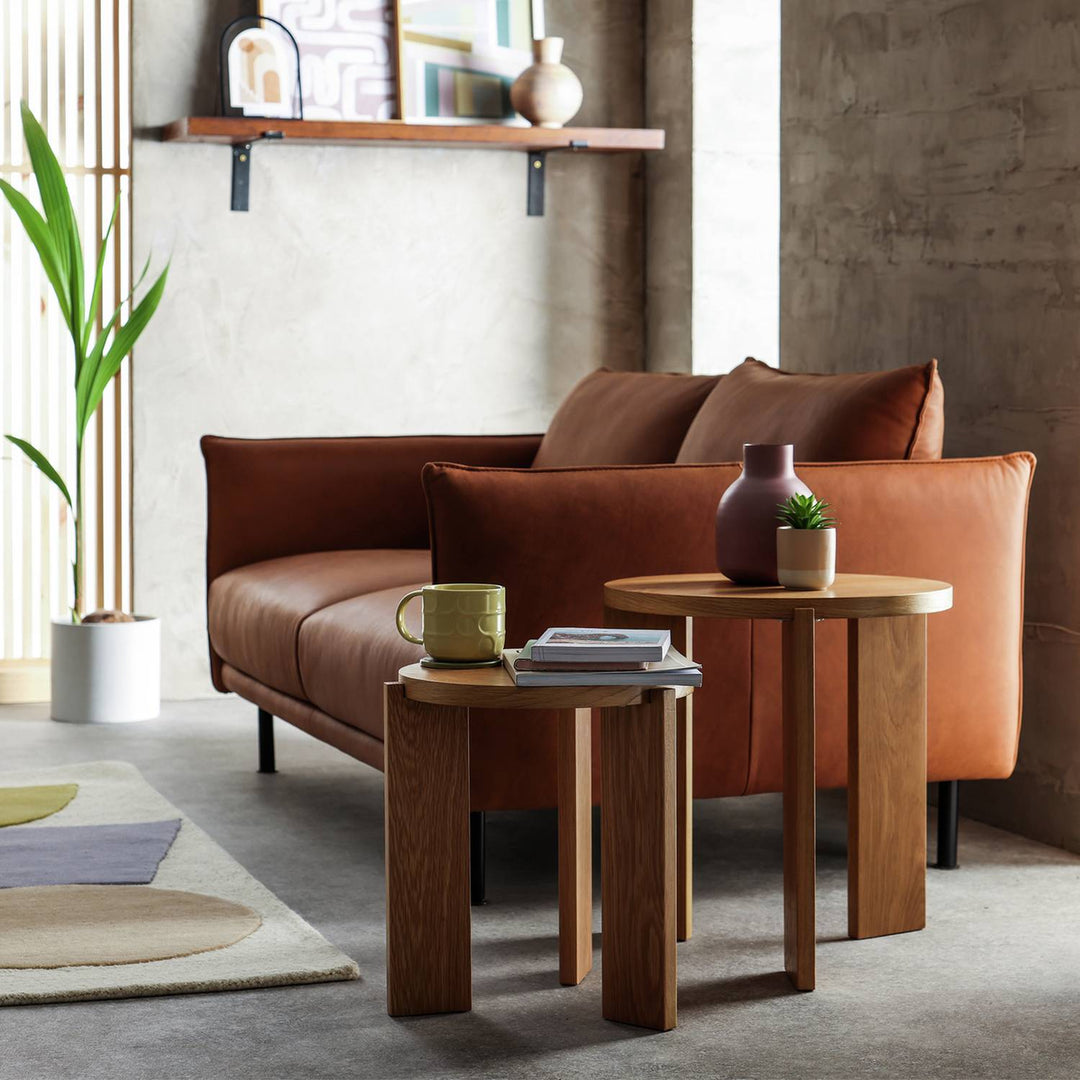 Habitat Xylo Nest of 2 Tables - Oak