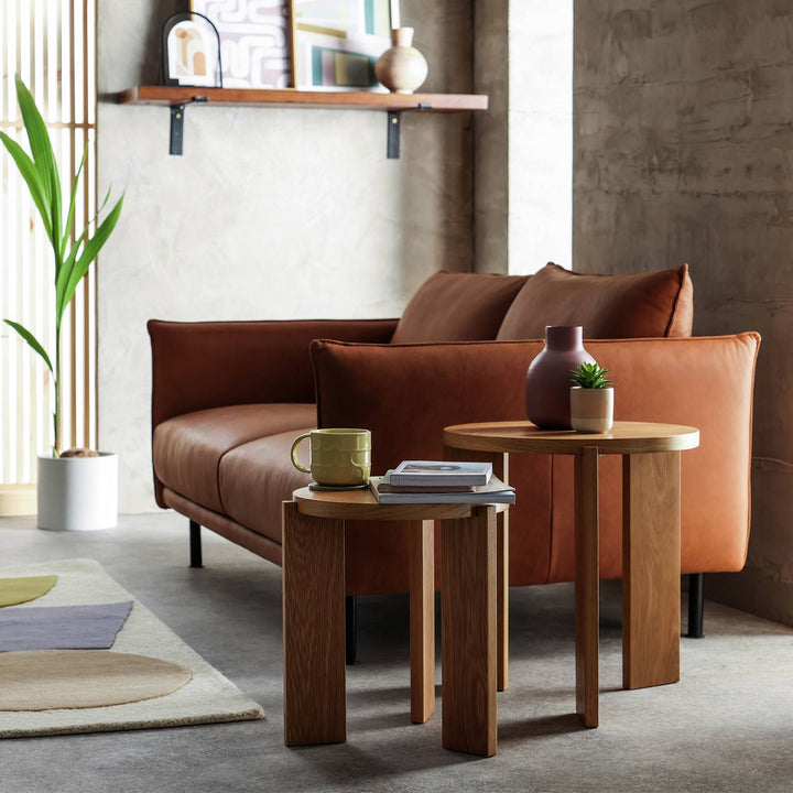 Habitat Xylo Nest of 2 Tables - Oak