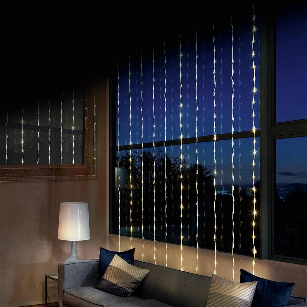 Premier Decorations Warm White Christmas Window Lights - 240 LED's