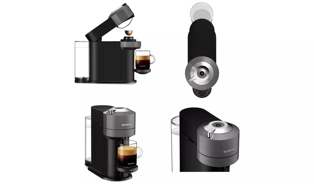 Nespresso Vertuo Next Pod Coffee Machine Bundle Magimix Grey