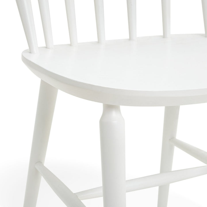 Habitat Talia Pair of Solid Wood Dining Chairs - White
