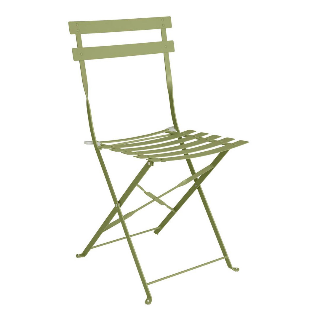 Home Eve Folding 2 Seater Metal Bistro Chair - Light Green (Single Chair)