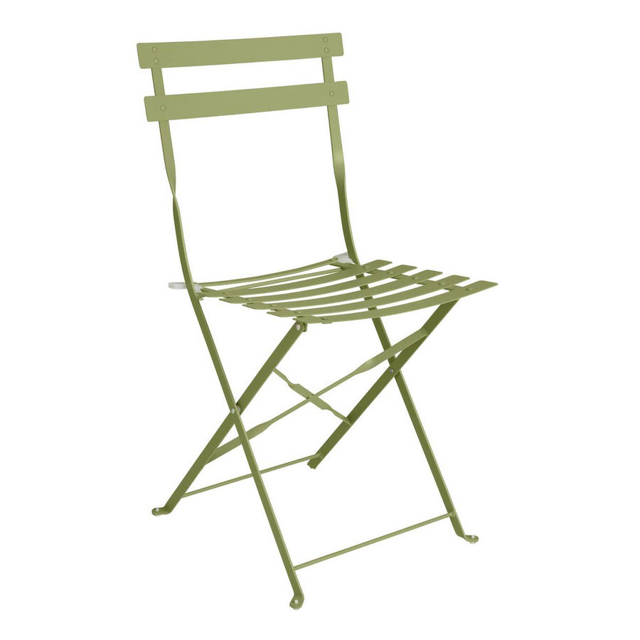 Home Eve Folding 2 Seater Metal Bistro Chair - Light Green (Single Chair)