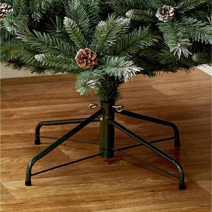 Premier Decorations 7ft Selwood Pine Christmas Tree With Cones - Green