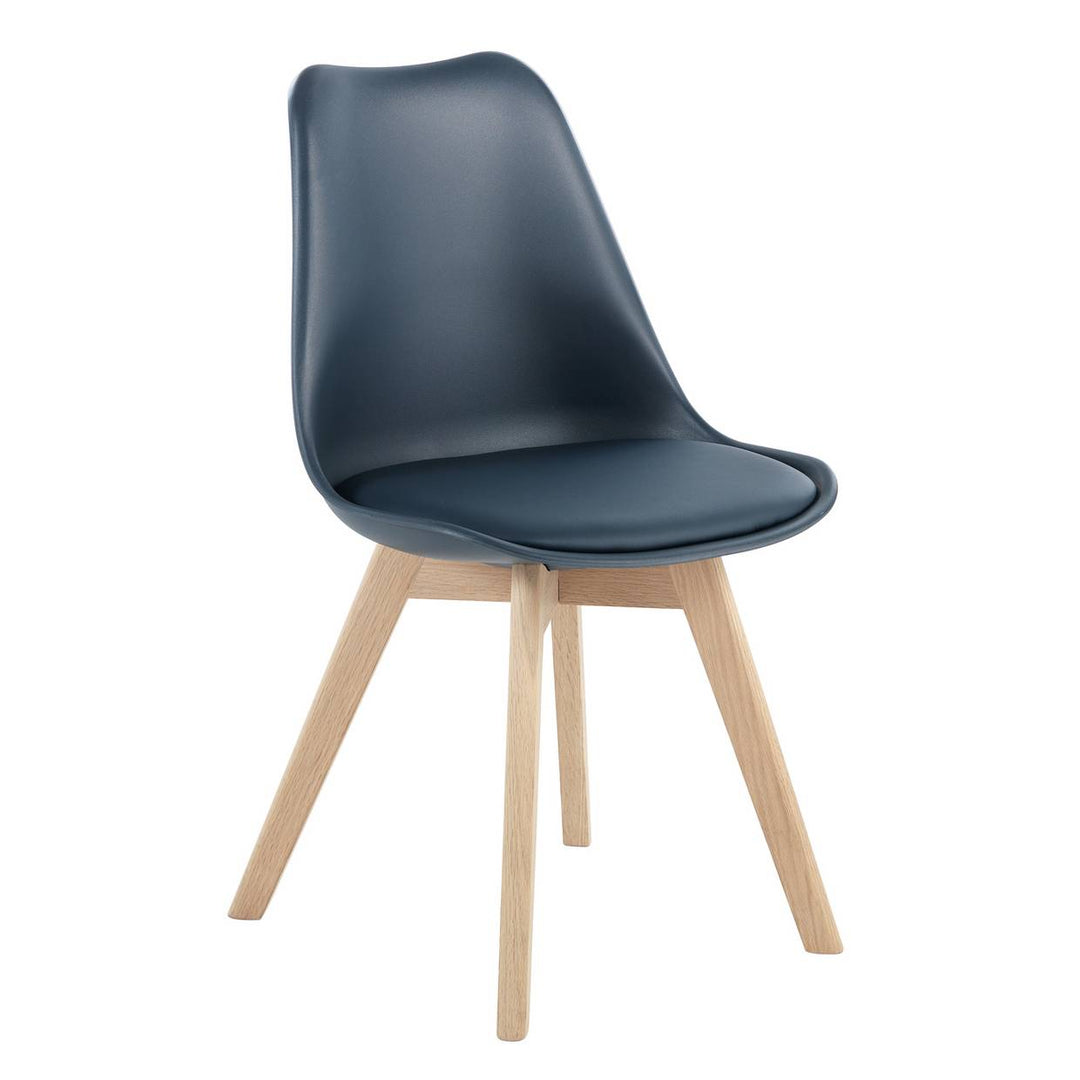 Habitat Jerry Pair of Dining Chair - Navy Blue