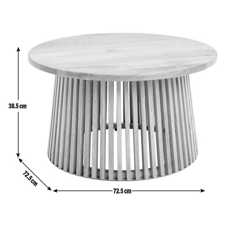 Habitat Jericho Round Coffee Table - Natural