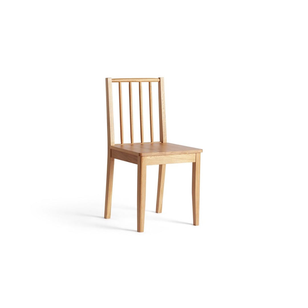 Habitat Nel Pair of Solid Wood Spindle Chair - Natural