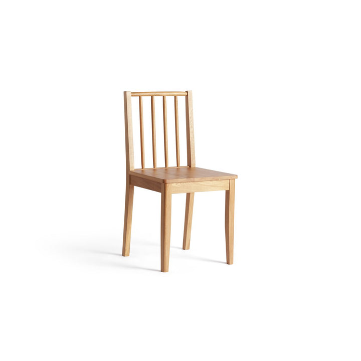 Habitat Nel Pair of Solid Wood Spindle Chair - Natural