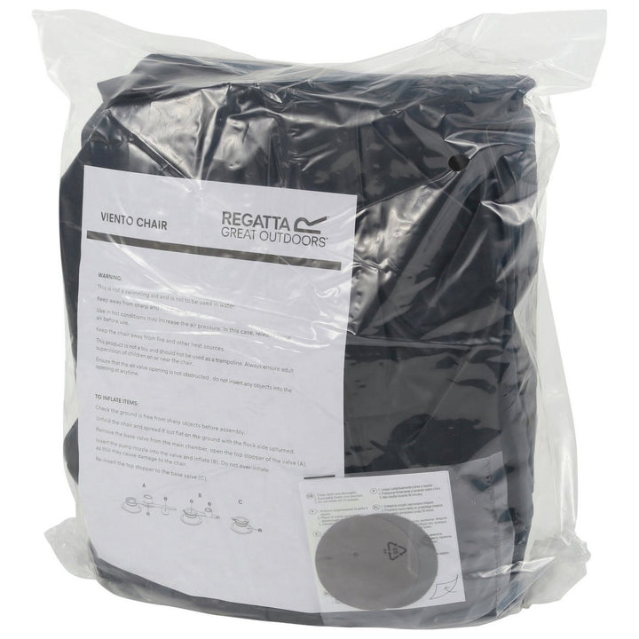 Regatta Viento Inflatable Chair Black/Ebony