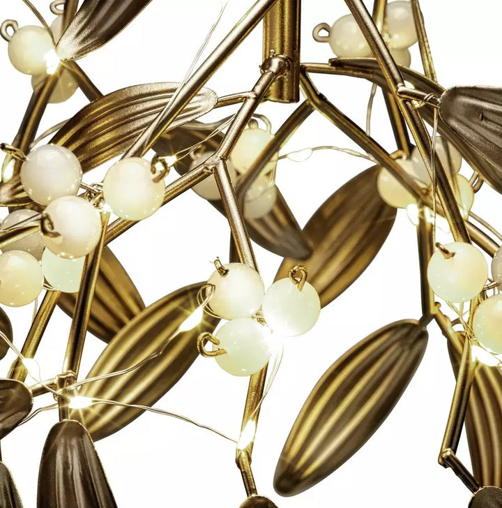 Home Light Up Metallic Mistletoe Christmas Decoration