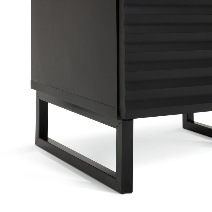 Habitat Cairo 1 Drawer Bedside Table - Black