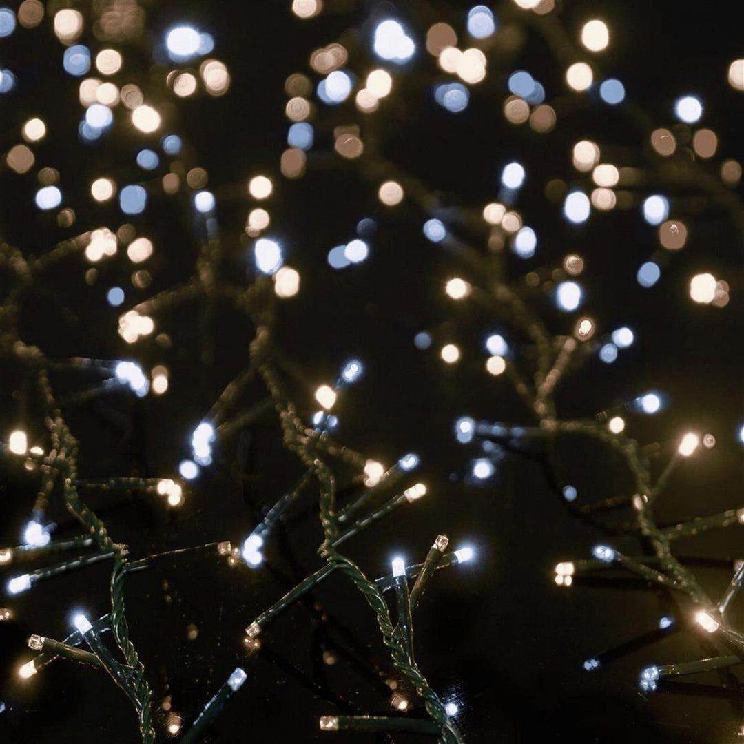 Premier Decorations 1500 TreeBrights with Timer Tree Lights - Warm White & White