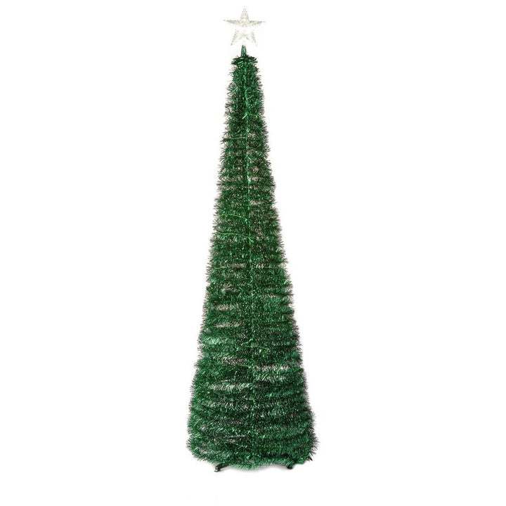 Premier Decorations 6ft Pre lit Pop Up Slim Christmas Tree -  Green