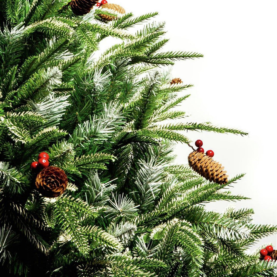 Premier Decorations 6ft Frosted Spruce Christmas Tree -Green