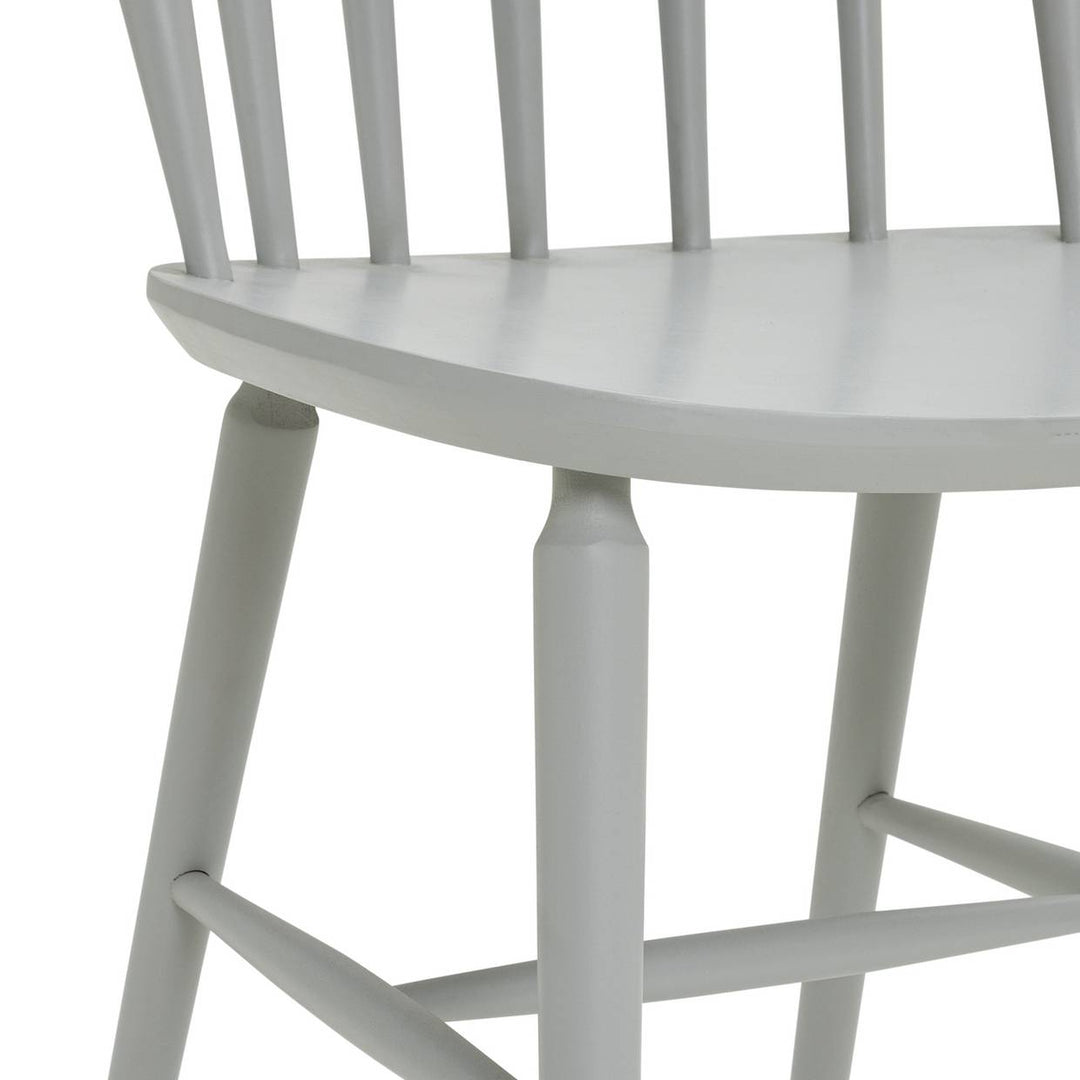 Habitat Talia Pair of Solid Wood Dining Chairs - Grey