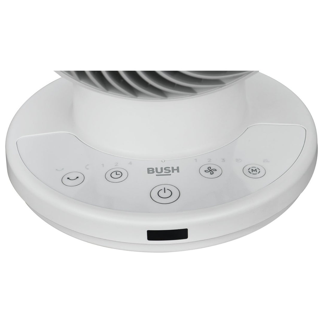 Bush 6 Inch White Desk Fan with Remote Control