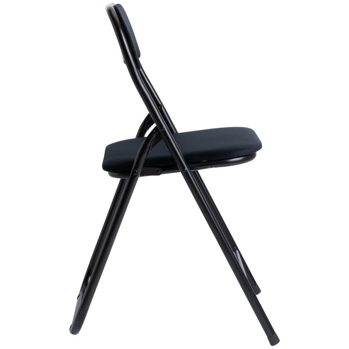 Home Nyla Velvet Folding Dining Chair - Black