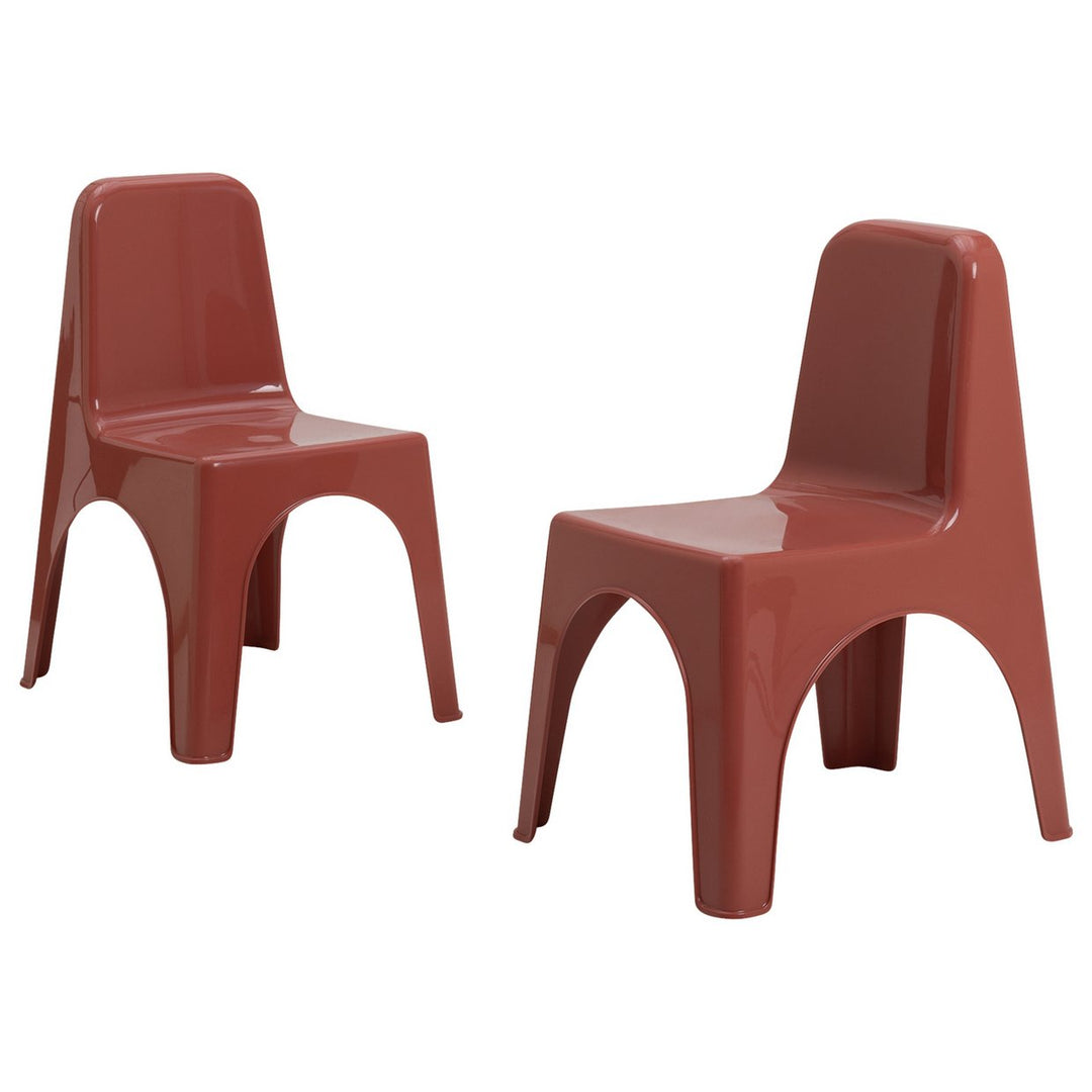 Bica Kids Set of 2 Red Plastic Chairs