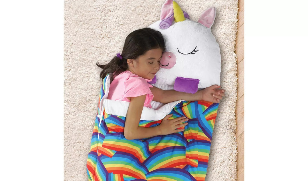 Happy Nappers 280 GSM White Unicorn Large Sleeping Bag