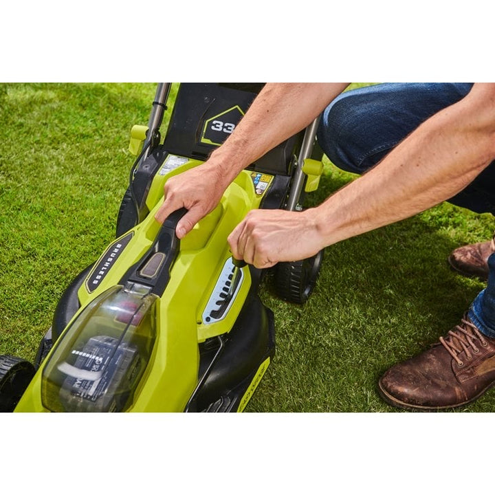 Ryobi RY18LMX33A-0 18V ONE+ Cordless Brushless 33cm Lawn Mower (Bare Tool)