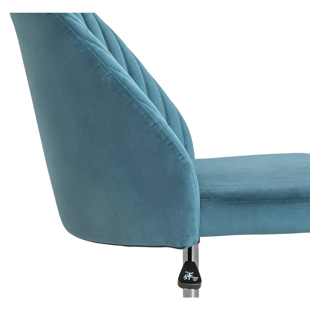 Habitat Nori Velvet Office Chair - Blue