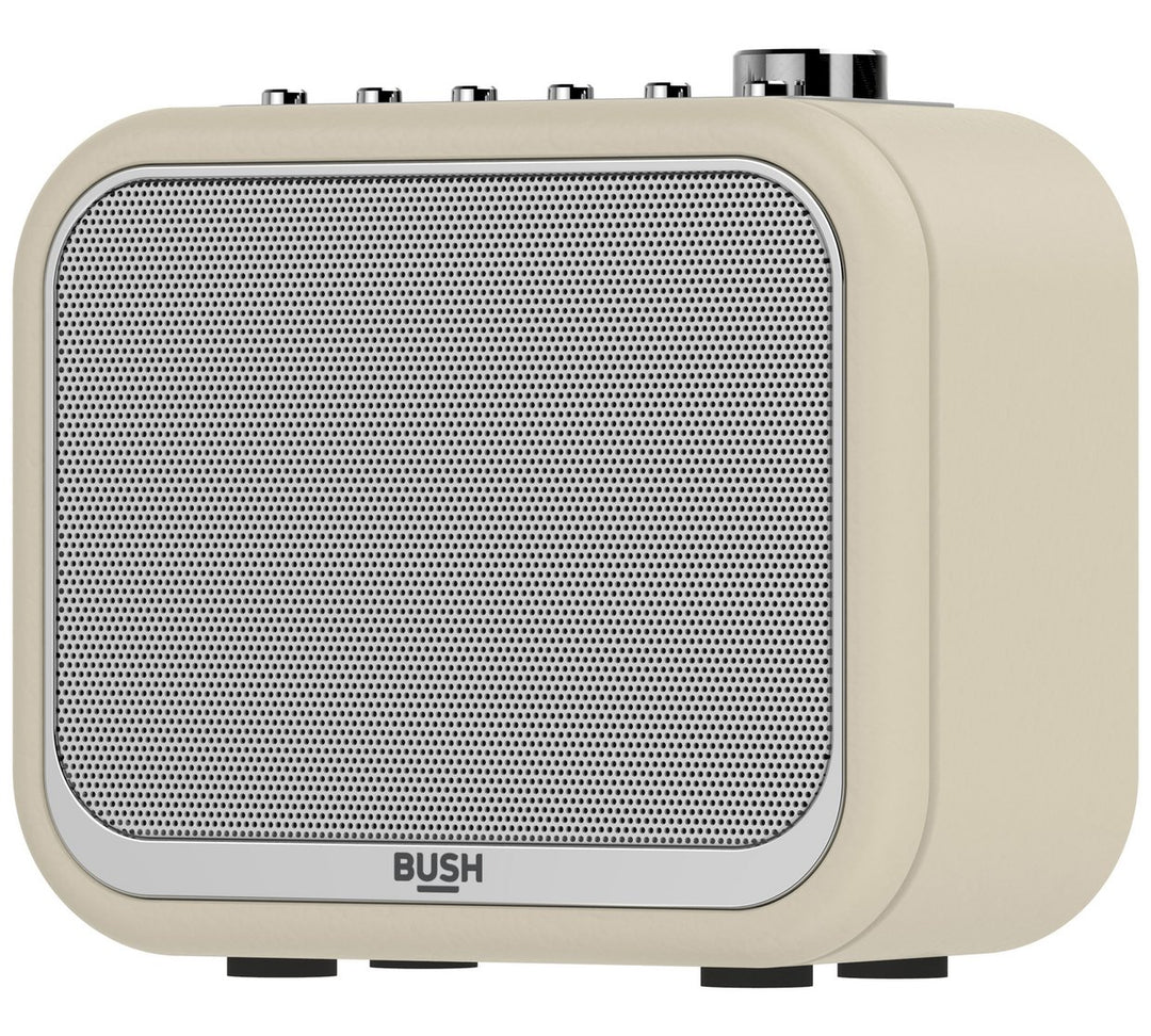 Bush Classic Mono Leather DAB Radio - Cream