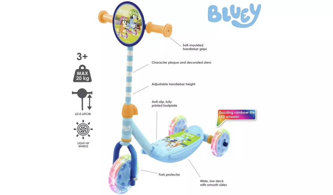 Bluey Tri-Lite 3 Wheel Scooter