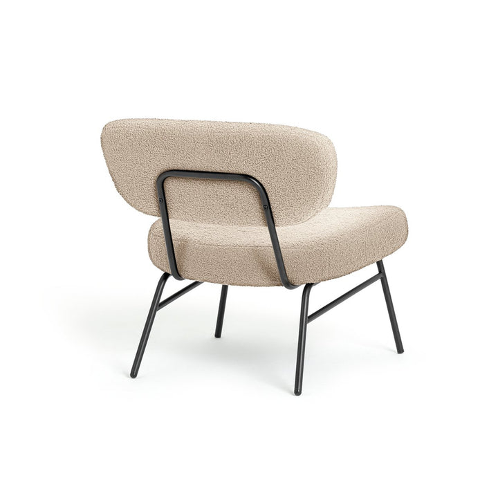 Habitat Cole Boucle Accent Chair - Cream